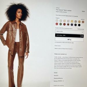 Aritzia leather jacket